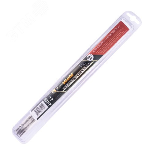 Изображение товара Электроды для сварки нержавеющей стали блистерная упаковка 5шт (упак)