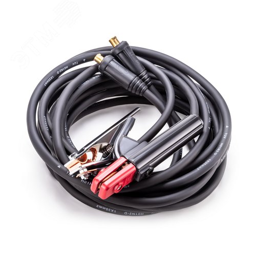 Изображение товара Кабелй сварочный дл.5м разъем 35мм2, электрододержатель, зажим. (шт)