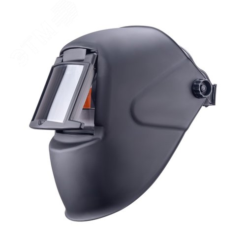 Изображение товара Маска сварщика без коробки ГЛАДИАТОР черная с откидным стеклом С4 (шт)
