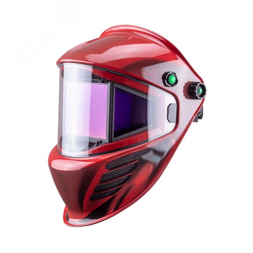 Изображение товара Маска сварщика КОРУНД МЕГА красная ф-р MEGA LED в коробке (шт)