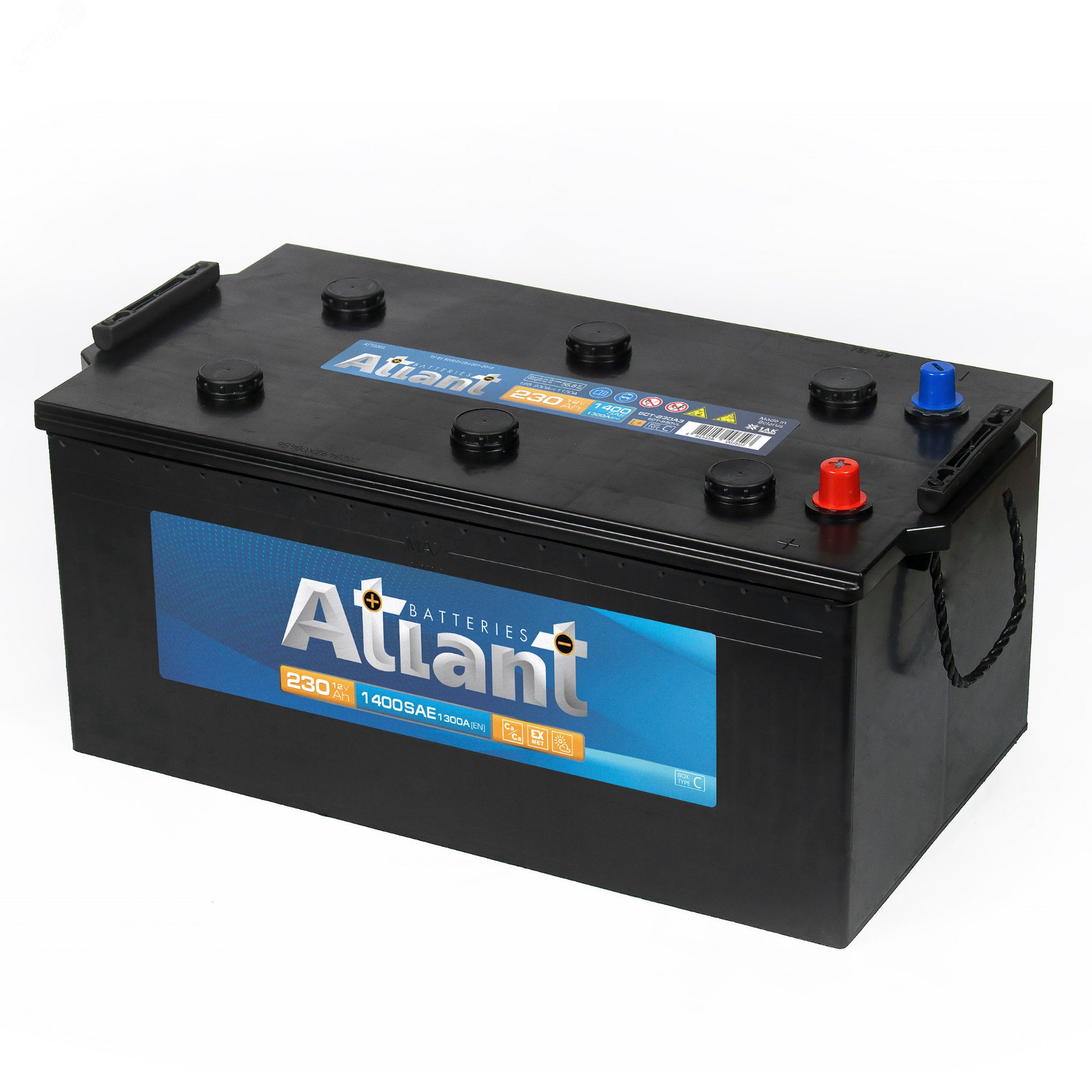 Аккумулятор автомобильный ATLANT Blue 230Ah L+ артикул ATT2303T ATLANT ...