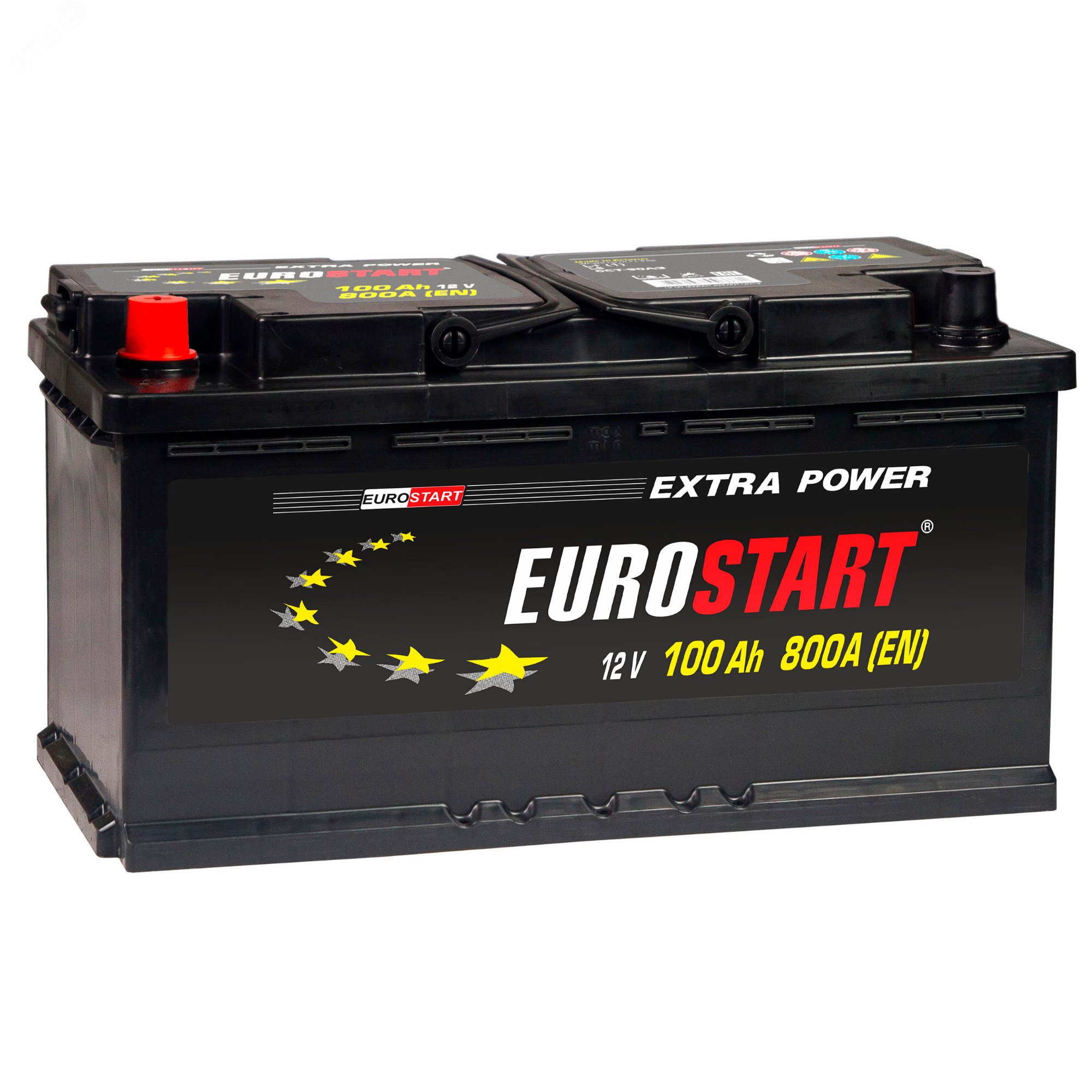 Аккумулятор автомобильный EUROSTART Extra Power 100Ah L+ артикул EU1001 ...