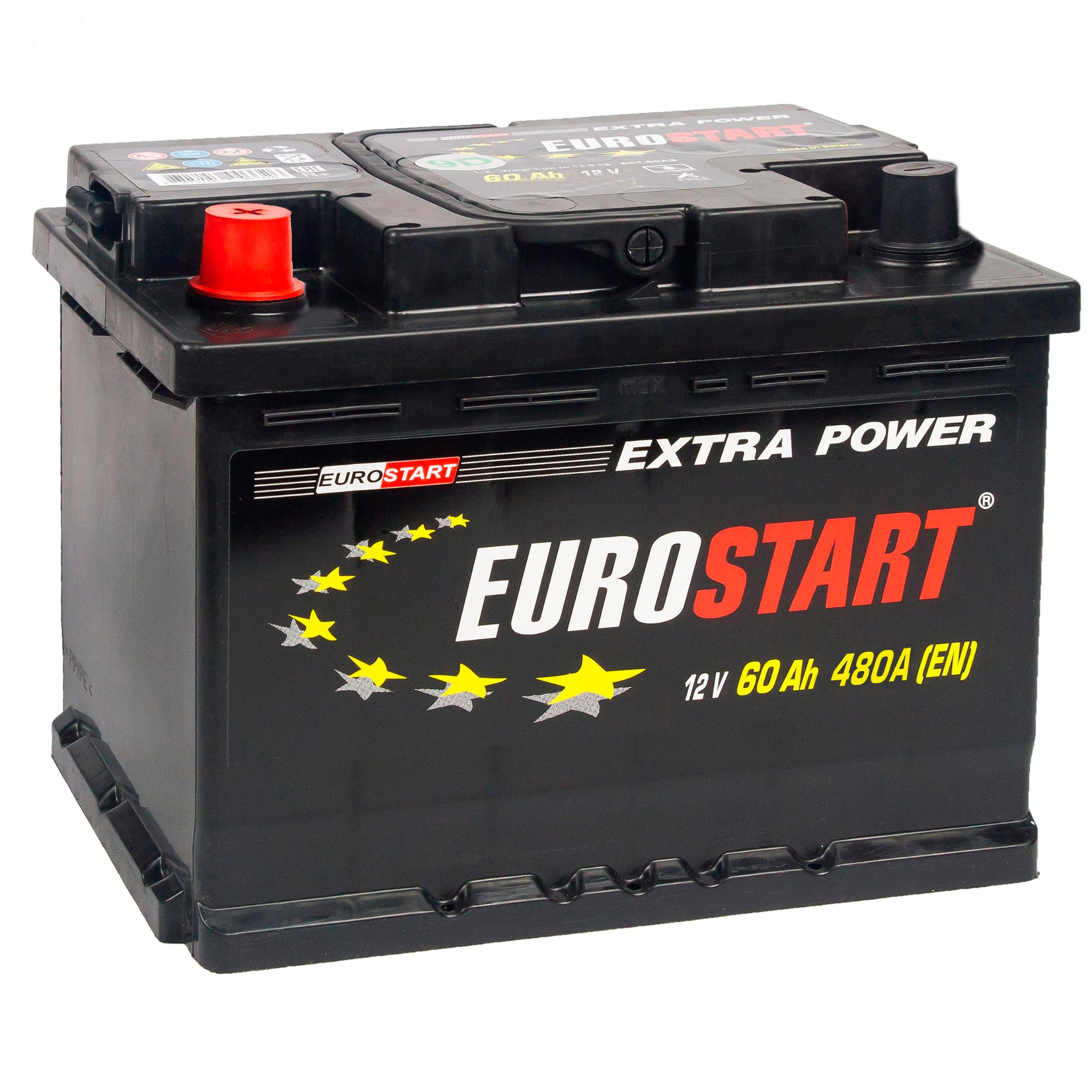 Изображение товара Аккумулятор EUROSTART Extra Power 60Ah L+ для автомобилей