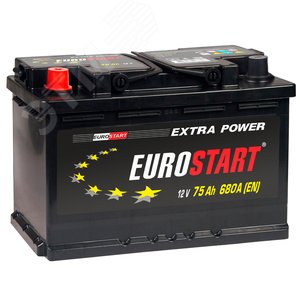 Изображение товара Аккумулятор автомобильный EUROSTART Extra Power 75Ah L+ (шт)