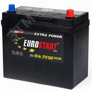 Изображение товара Аккумулятор автомобильный EUROSTART Extra Power Asia 45Ah R+ (без борта) (шт)