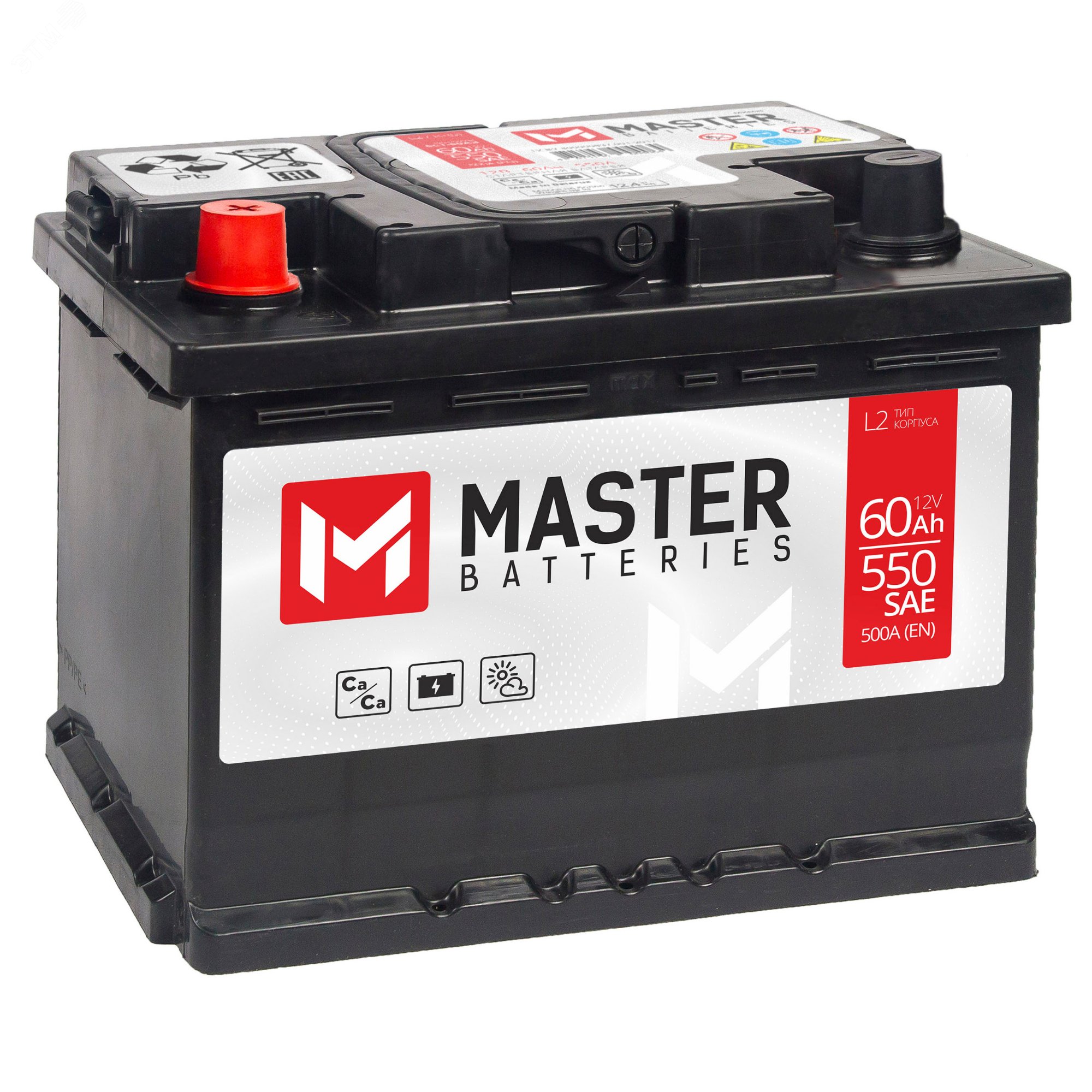 Изображение товара Аккумулятор автомобильный MASTER BATTERIES 60Ah L+