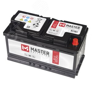 Изображение товара Аккумулятор автомобильный MASTER BATTERIES 100Ah R+ (шт)