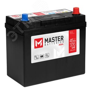 Изображение товара Аккумулятор автомобильный MASTER BATTERIES Asia 45Ah R+ (шт)