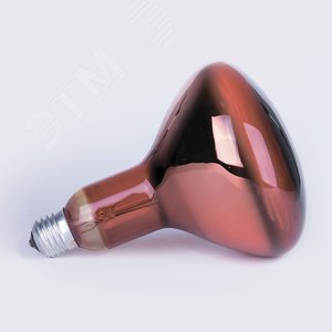 Лампа-термоизлучатель ИКЗК 230-150 E27 R27 красная Калашниково