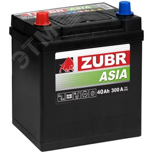 Изображение товара Аккумулятор автомобильный ZUBR Premium Asia 40Ah L+ (без борта) (шт)