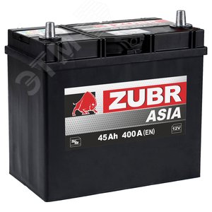 Изображение товара Аккумулятор автомобильный ZUBR Ultra Asia 45Ah L+ (без борта) (шт)