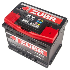 Изображение товара Аккумулятор автомобильный ZUBR Ultra 60Ah R+ (шт)