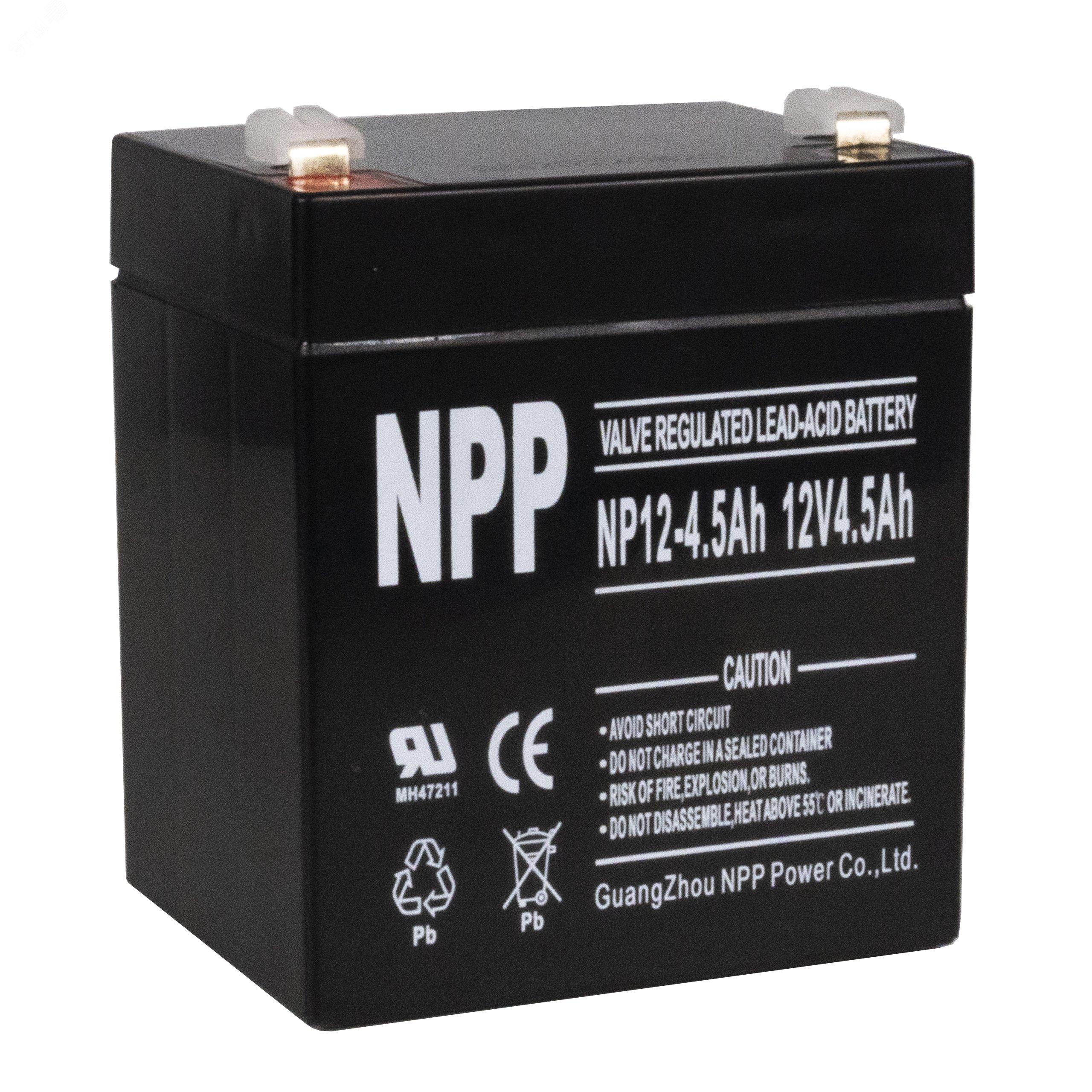 Изображение товара Аккумуляторная батарея NP12-4.5Ah 12V AGM для ИБП и электромобилей