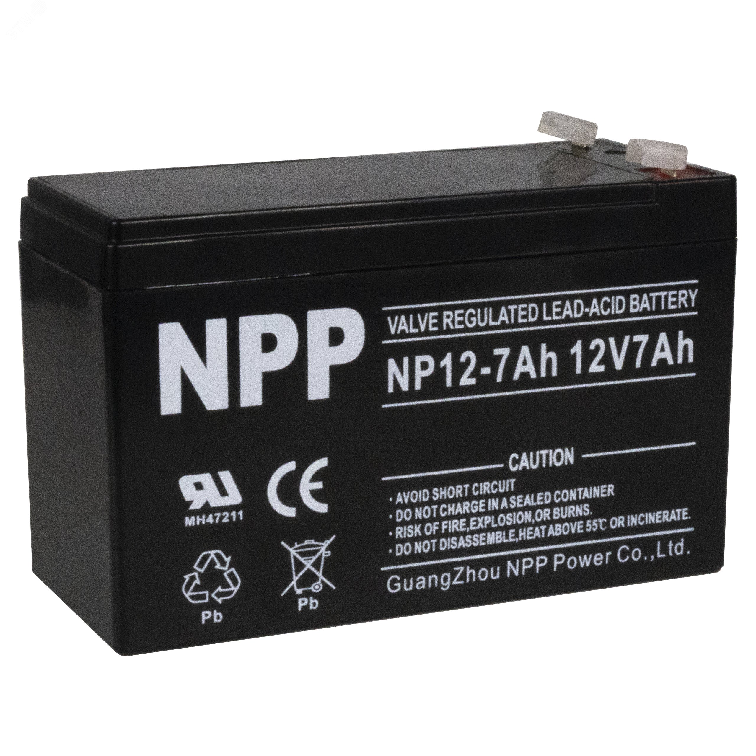 Изображение товара Аккумуляторная батарея NPP NP12-7Ah для бесперебойного питания