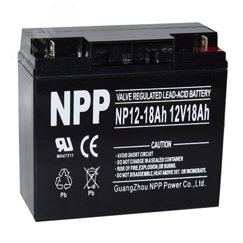Изображение товара Аккумуляторная батарея NP12-18Ah 12V18Ah (шт)