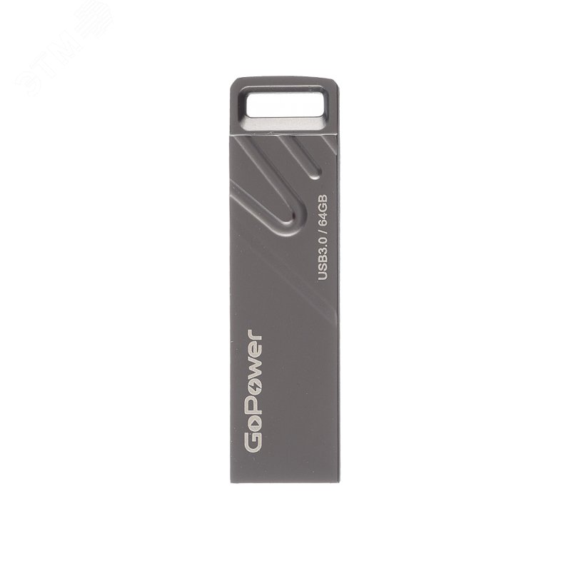 Изображение товара Флеш накопитель GoPower TITAN 64GB USB 3.0 черный