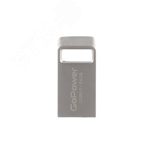 Изображение товара Флеш накопитель 64GB MINI, USB 2.0, серебристый (шт)