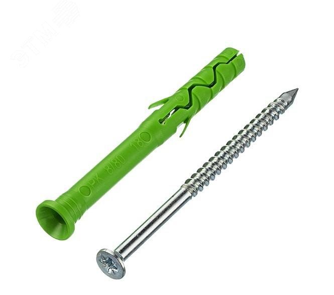 Изображение товара Дюбель-гвоздь 8x80 потайная манжета 50 шт для надежного крепежа