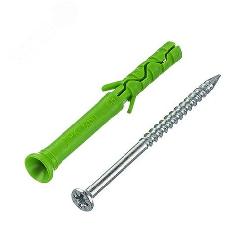 Изображение товара Дюбель-гвоздь 6х60 потайная манжета (200 шт) (упак)