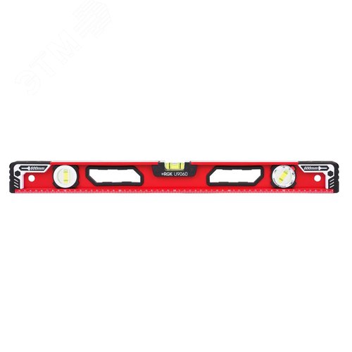 Изображение товара Уровень алюминиевый литой, две ударные вкладки U9060 (шт)