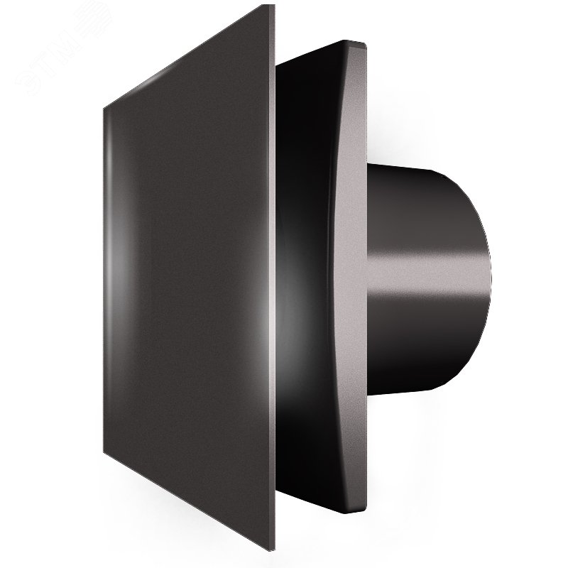 Изображение товара Вентилятор осевой D100 V gloss black для вентиляции потолочный и настенный монтаж