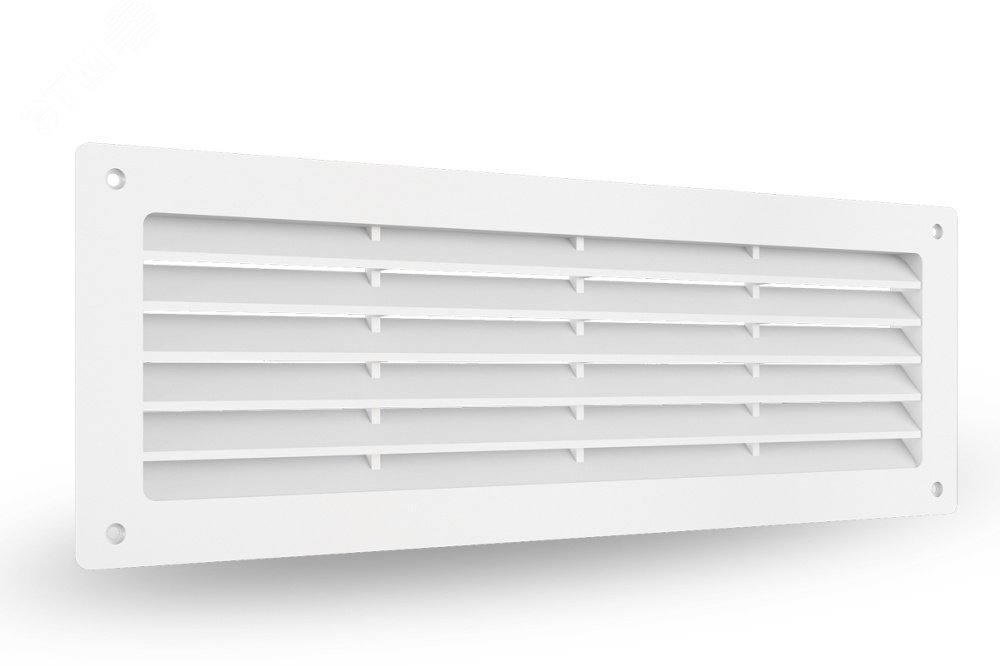 Изображение товара Решетка вентиляционная 35 из пластика для монтажа в дверях и подоконниках