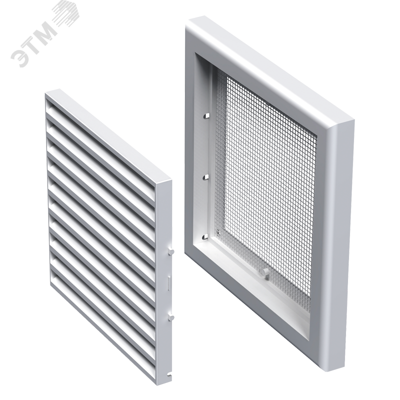 Изображение товара Решетка вентиляционная 1515 ZERNBERG белая пластиковая