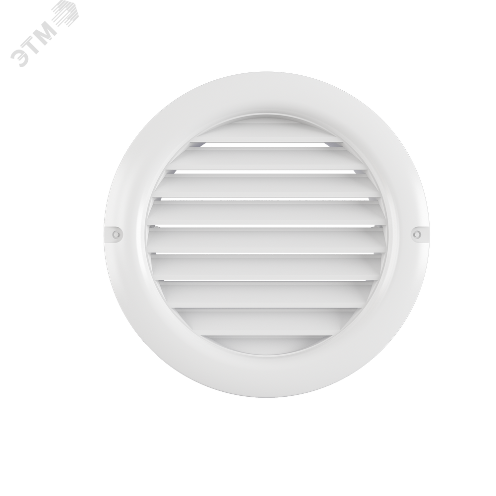 Изображение товара Решетка вентиляционная 100 без сетки пластик круглая для стен и потолка Россия