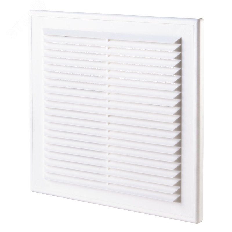 Изображение товара Решетка вентиляционная 2020 из пластика с антимоскитной сеткой и наклонными ламелями
