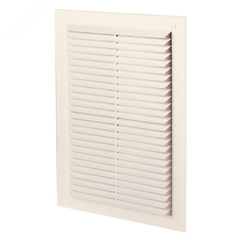 Изображение товара Решетка вентиляционная 2417 бежевого цвета из пластика для декоративной установки