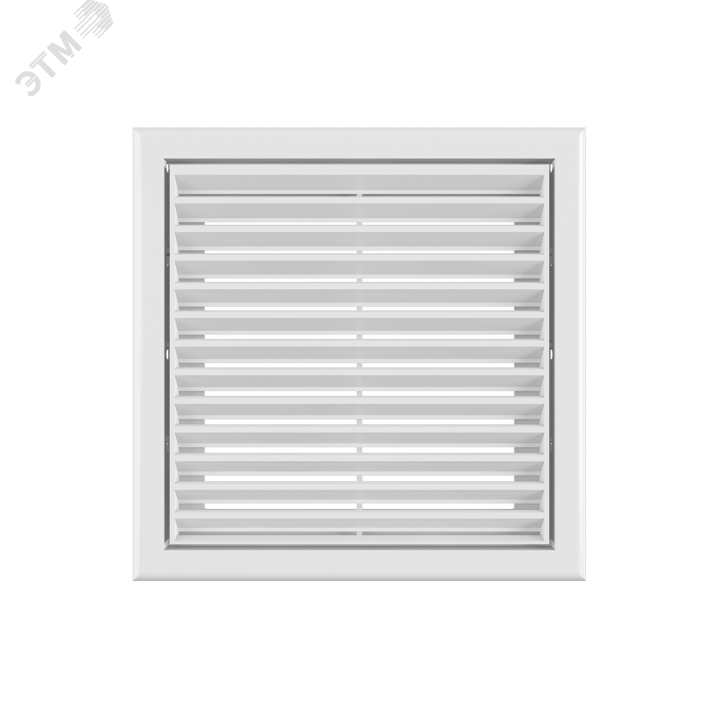 Изображение товара Решетка вентиляционная 1919 из пластика с антимоскитной сеткой и наклонными ламелями