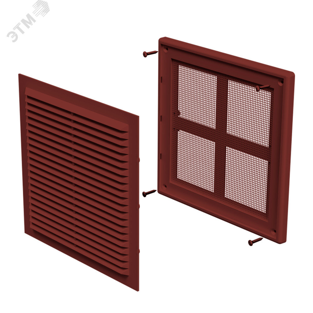 Изображение товара Решетка вентиляционная ZERNBERG Seria1 2020 светло-коричневая пластиковая теплоизоляционная