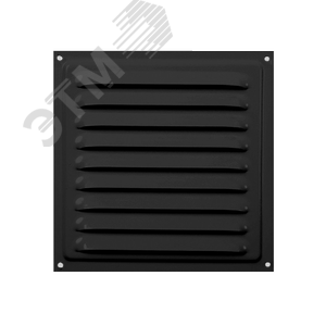 Изображение товара Решетка вентиляционная стальная 1313, цвет черный (шт)