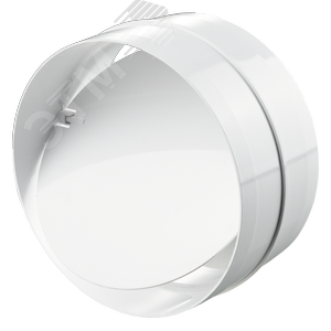 Изображение товара Соединитель круглых воздуховодов с обратным клапаном D125 в индивидуальной упаковке 2121 (шт)