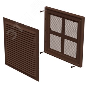 Изображение товара Решетка вентиляционная 2020, цвет коричневый (шт)