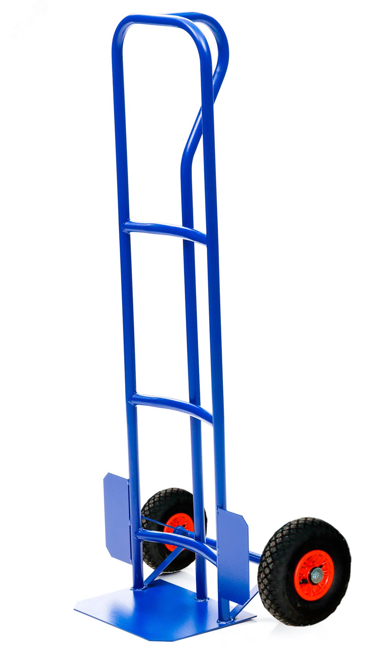 Изображение товара Грузовая тележка с двумя колесами и грузоподъемностью 200 кг, металл, синий
