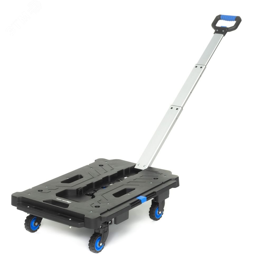 Изображение товара Тележка платформенная складная, алюминий, сталь, пластик, грузоподъемность 137кг (шт)