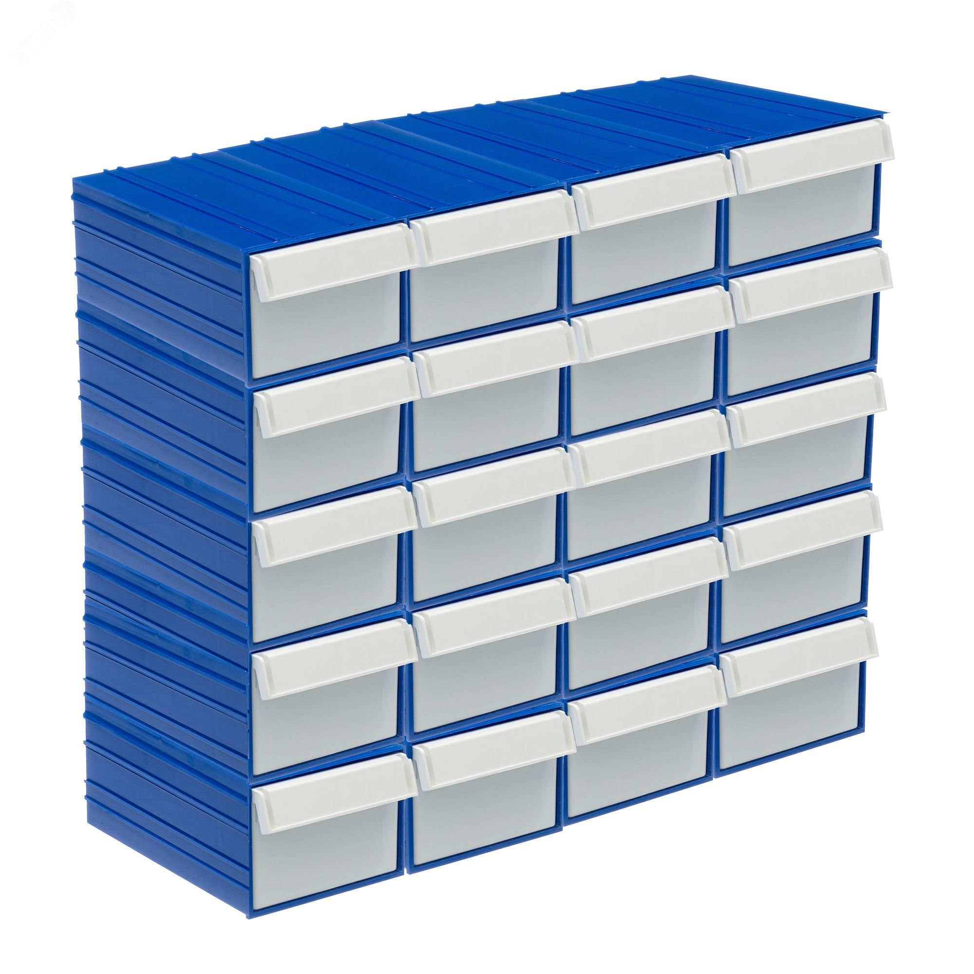 Изображение товара Комплект пластиковых коробов С-2 20 штук для хранения мелких предметов