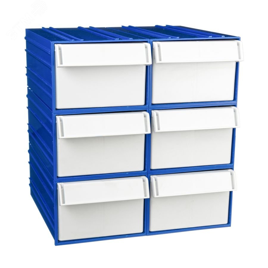 Изображение товара Комплект пластиковых коробов Стелла-техник C-2-К6 с ячейками для хранения