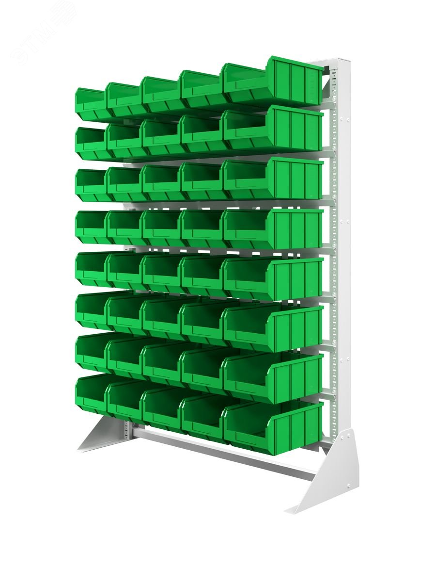 Изображение товара Стелла-техник стойка 1150х1500 односторонняя с ящиками для склада и мастерской