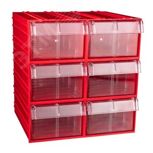 Изображение товара Короб пластиковый , 140х250х100мм, комплект 6 штук (компл)