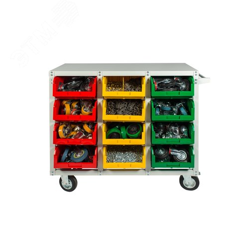 Изображение товара Стеллаж универсальный с направляющими под V-4, 12 ячеек, без ручки, серия К (шт)