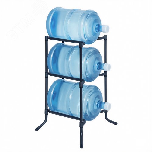 Изображение товара Стойка разборная для бутылей, на 3 бутыли19 литров (цвет черный) (шт)