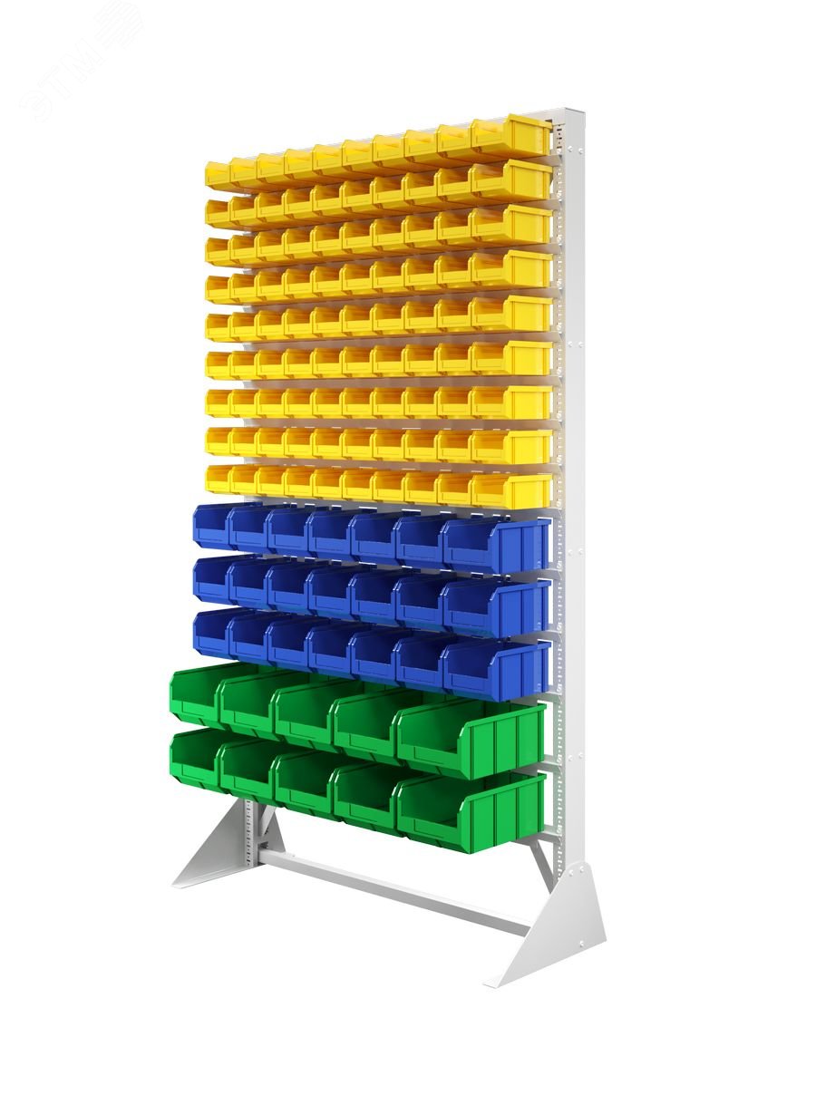 Изображение товара Стойка 1150х2000 односторонняя для инструментов с 131 ящиком и креплением