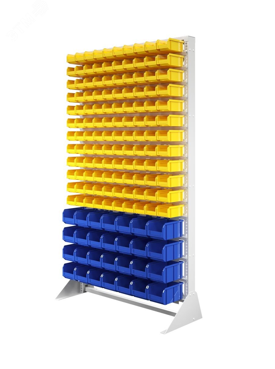 Изображение товара Стойка односторонняя 1150х2000 с ящиками для инструментов и хранения