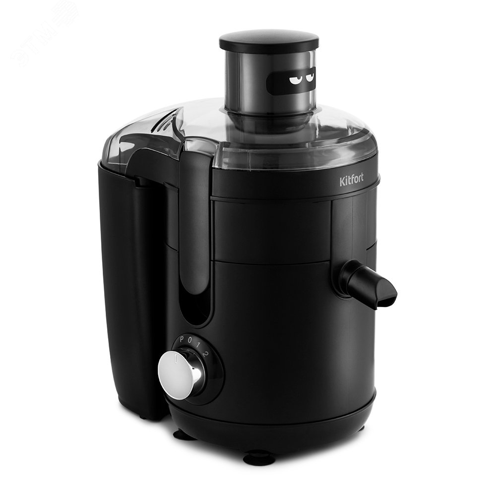 Изображение товара Китайская центробежная соковыжималка KT-1126 мощностью 350 Вт черная