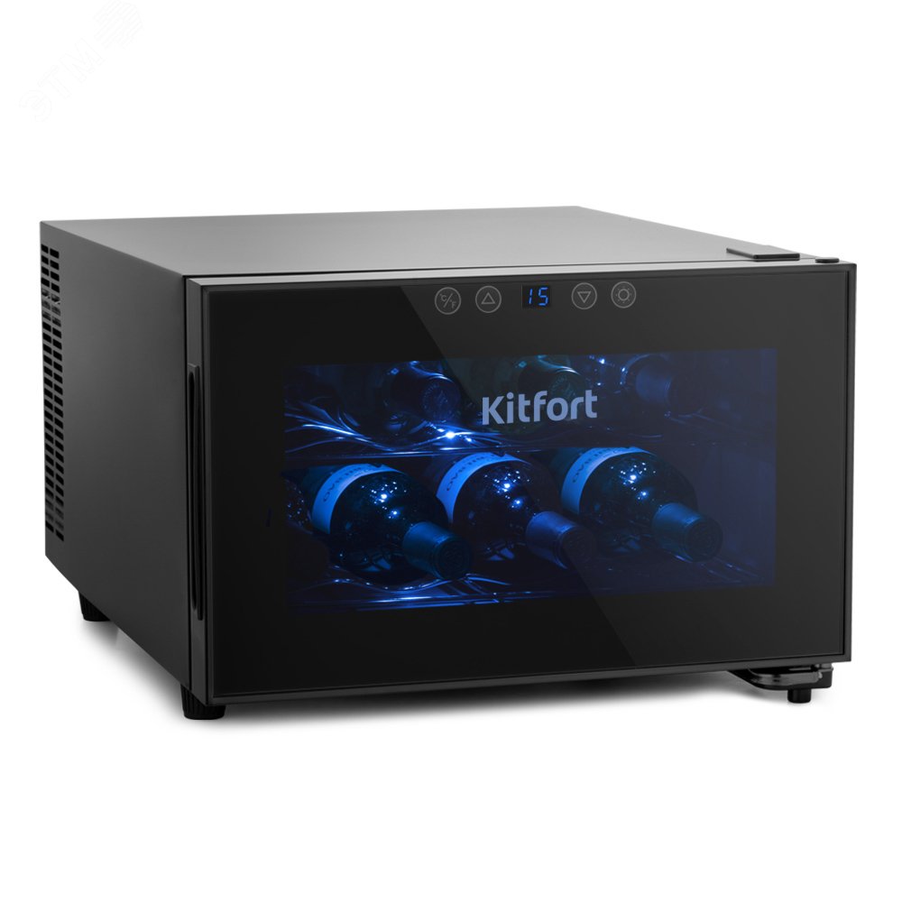 Изображение товара Винный шкаф Kitfort КТ-2403 с сенсорным управлением и подсветкой