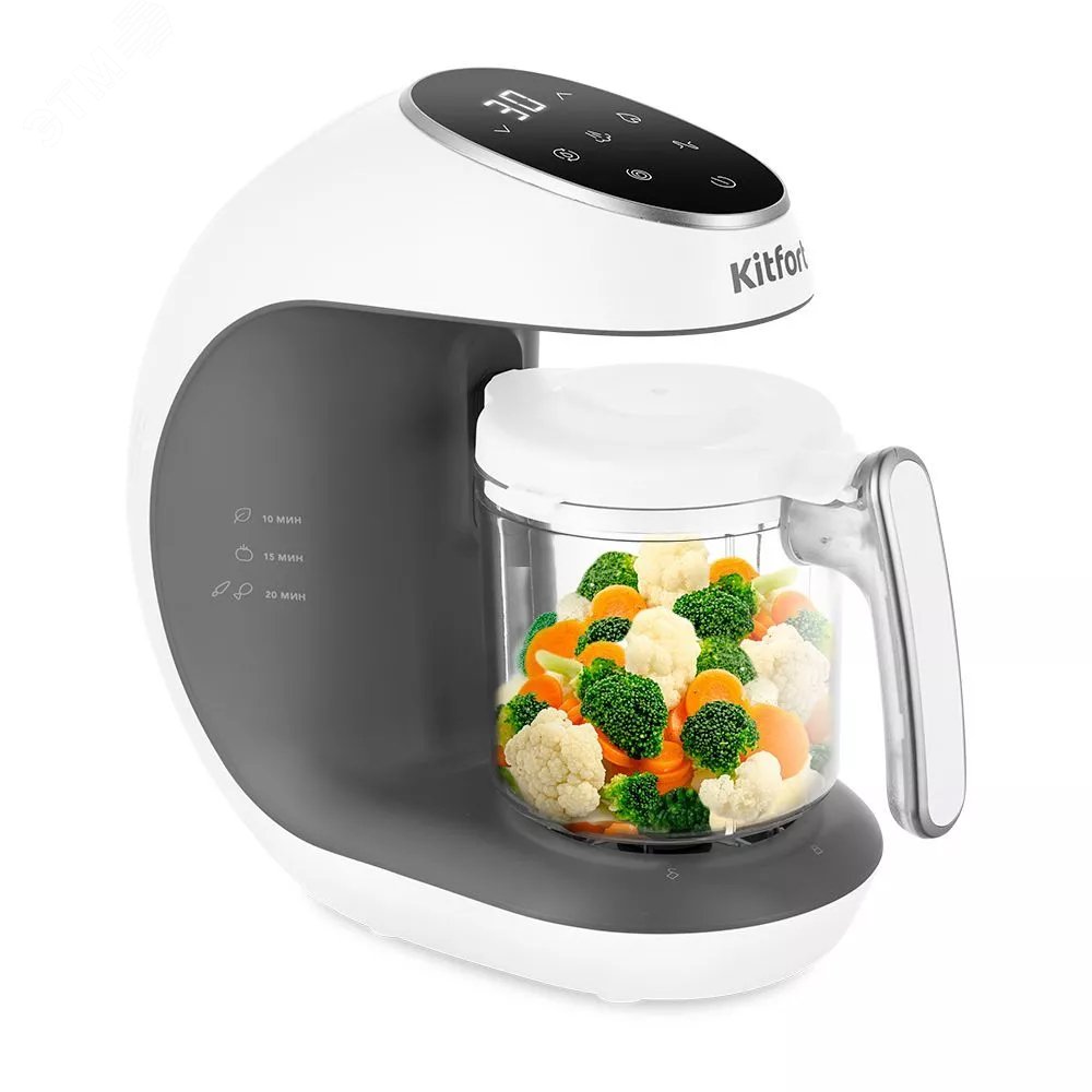 Изображение товара Блендер-пароварка KT-2322-1, мощность 430 Вт, цвет белый (шт)