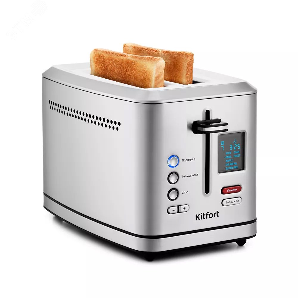 Изображение товара Тостер Kitfort КТ-2049 с LED-дисплеем и 4 режимами поджаривания