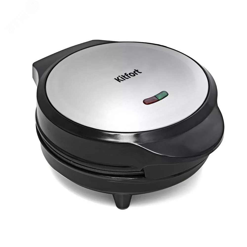 Изображение товара Вафельница Kitfort KT-1617 мощность 640 Вт черно-серебристая